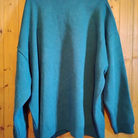 Men's Green Cisos Design XXL High End Vintage Hip Hop Bear Wool Sweater - Picture 4 of 4